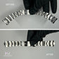 Before and after comparison of a Rolex Oyster watch bracelet restoration with Marmer Watches logo.